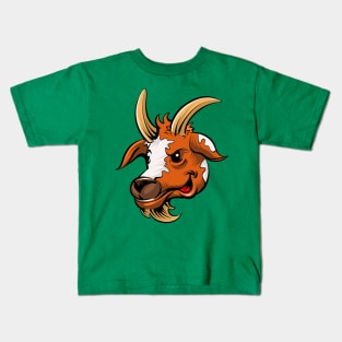 Cartoon Goat Kids T-Shirt